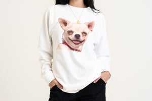 Smiley Chihuahua Crewneck Sweatshirt