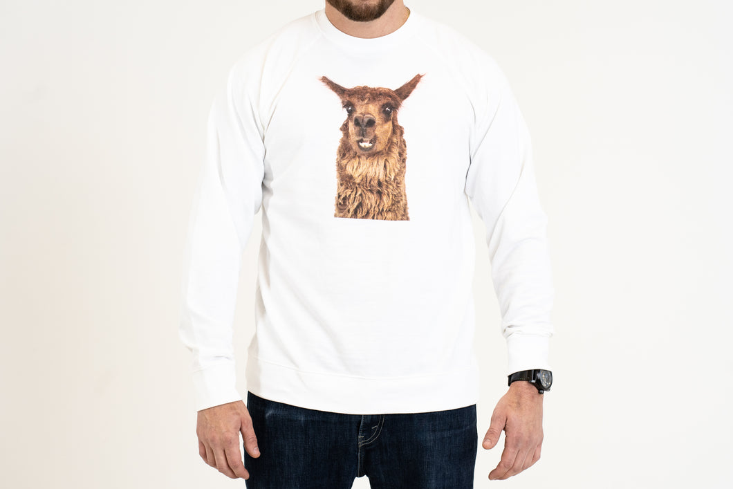 Happy Alpaca Crewneck Sweatshirt